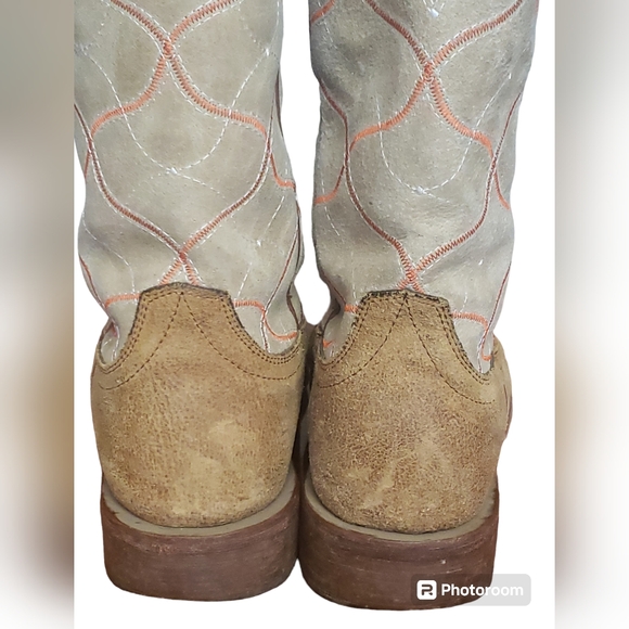 Ariat Pull On Square Toe Western Brown Leather 10011810 Men's Boots Size 8.5 D - Picture 6 of 16